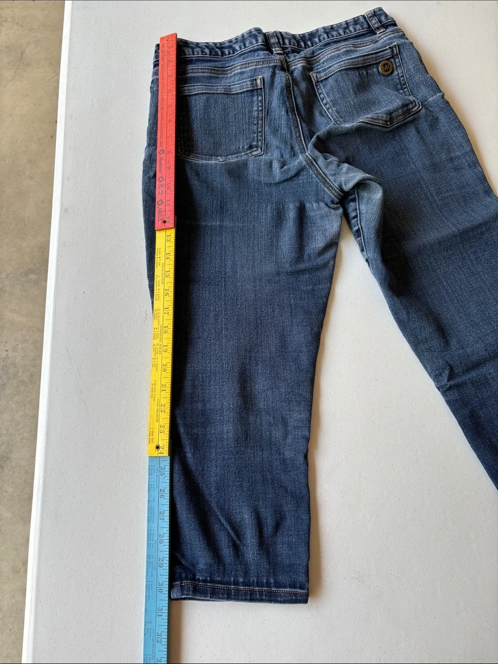 Michael Kors Dark Blue Capri Straight-Leg Women's Jeans Size 8